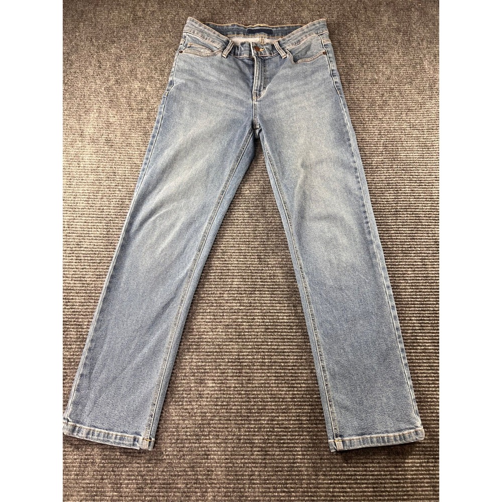 French Connection Essentials Womens Jeans 8 Light Wash Straight Leg
